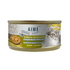 Aime Kitchen頂級雞皇燴鮮鴨肉 無穀物 貓罐 75g (低磷低鎂) #TDA75-S