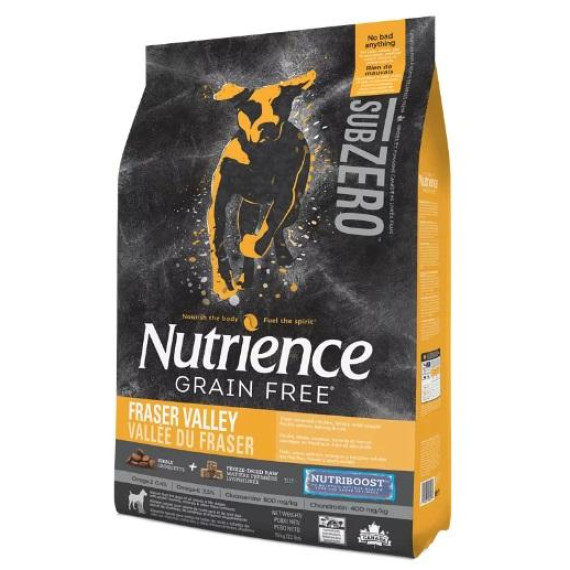 Nutrience Subzero 凍乾鮮雞肉 無穀物 雞肉、火雞、海魚 全犬糧 10kg #D6203