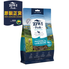 ZiwiPeak 風乾無穀物 狗糧 4kg - 鯖魚及羊肉配方