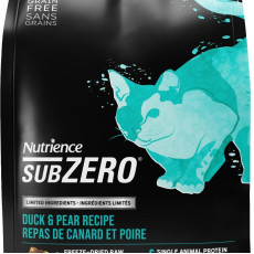 免費試食~ Nutrience Subzero 單一蛋白系列  鴨肉、梨  (無穀物) 貓糧 