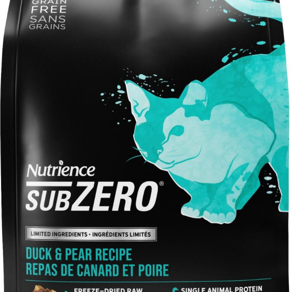 免費試食~ Nutrience Subzero 單一蛋白系列  鴨肉、梨  (無穀物) 貓糧 