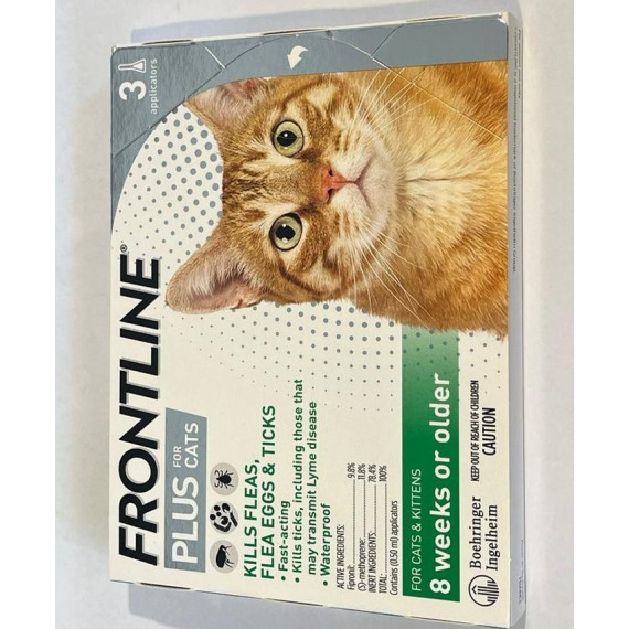 Frontline Plus 貓用跳蚤滴頸劑（1盒3枝）