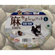 DoggyMan 麻布棉質雙面寵物床墊L碼 (貓狗適合）