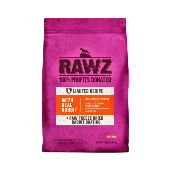 Rawz 無穀物單一動物蛋白全貓糧 - 兔肉 3.5磅